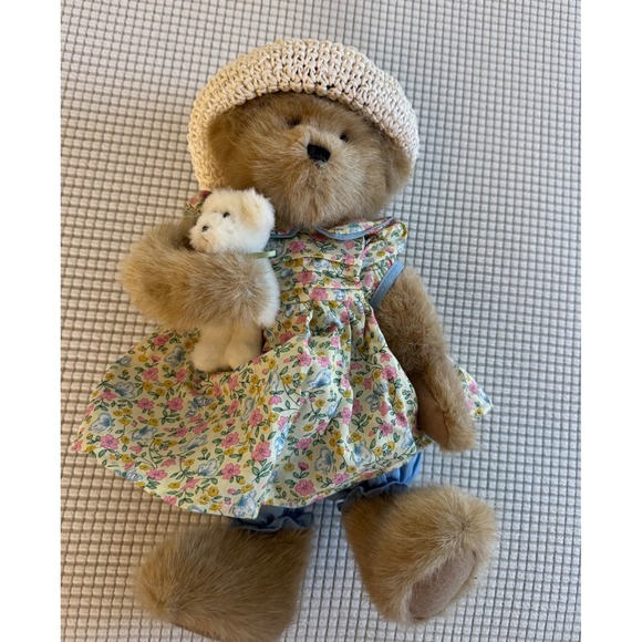 Boyds‎ 14" Best 82539 Heather Tristan Bear Plush Floral Dress Hat With Tags - Picture 4 of 12